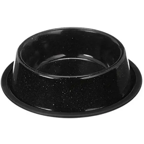 Neater Pet Brands - Camping Style Pet Bowl - Enamel Ware Blue Black Granite Colors - Dog Cat No Tip Skid Bowls Neater Pet Brands - Camping Style Pet Bowl - Enamel Ware Blue Black Granite Colors - Dog Cat No Tip Skid Bowls