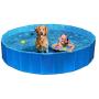 63'' x 12''/47'' X 12'' Foldable Dog Bath Pool Pet Bathing Tub Dog Swimming Pool Bathing Tub for Pets Dogs Cats Kids Two Sizes