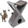 GOOPAWS Cat Foldable Tower Tree - Cat Toys and Beds & Cats Play Towers/Cat Scratching Post for Large Cats/larfe Cat House/Cat Accessories GOOPAWS Cat Foldable Tower Tree - Cat Toys and Beds & Cats Play Towers/Cat Scratching Post for Large Cats/larfe Cat House/Cat Accessories