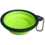 leqingchun Portable Travel Bowl Silicone pet Bowl, Collapsible Dog Bowl, cat Bowl Water Supply Travel Bowl Green + Fruit Green