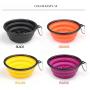 Interactive Slow Feeder Dogs Bowl , Safety& Collapsible& Foldable Feeding Pets Bowls for Traveling and Outdoor Activities (Orange)