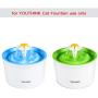 Nitrip Cat Water Fountain Replacement Filters, Flower Fountain Filters Premium Cotton Activated Carbon Pet Water Filter for Dogs and Cats,Pack of 4