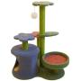 CoutureBridal Cat Tree Multi Level Flower Cat Towel with Scratching Post Cat Kitten Activity Center Play House Entertainment Furniture