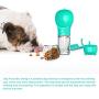 N/F Pet Dog Water Bottle, Dog Travel Water Bottle, Dog Water Bottle and Food Container 2-in-1, Suitable for Outdoor use by Cats and Dogs, Multifunctional, Lightweight and Convenien