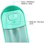 Ihoming Dog Water Bottle for Walking, Pet Portable Dogs Cats Travel Drink Bottle Bowls, Leak Proof Portable Puppy Water Dispenser with Drinking Feeder for Pets, BPA Free