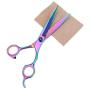 Mogoko Dog Cat Grooming Scissors Comb Set,Professional Pet Curved Shears Straight Thinning Scissors Kit