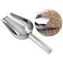 POPETPOP Dog Food Scoop Stainless Steel Pet Food Shovel Practical Durable Pet Feeding Spoon Pet Food Feeding Accessories for Home Pet Food