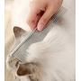 Dog Grooming Scissors with Safety Round Tips, Heavy Duty Titanium Pet Grooming Trimmer Kit, Professional Thinning Shears, Straight Scissors with Comb for Dogs and Cats (Set of 3)