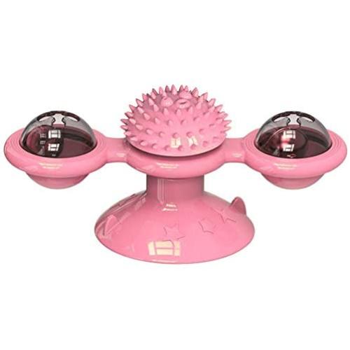 Crazyo Cat Turning Windmill Turntable Tickle Cat Toy Scratch Hair Brush Pet Accessories