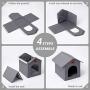 Loves cabin Outdoor Cat House Weatherproof for Winter, Collapsible Warm Cat Houses for Outdoor/Indoor Cats, Feral Cat Shelter with Removable Soft Mat, Easy to Assemble Igloo Dog House for Small Dogs