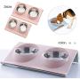 LFOZ Pet Pet Silica Gel Bowl Dog Cat Silicone Dow Bowl Outdoor Travel Portable Puppy Food Container Feeder Dish (Color : Beiger)