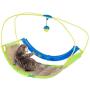 PETMAKER Interactive Cat Toy Rocking Activity Mat- Swing Playing Station with Sisal Scratching Area, Hanging Toy, Rolling Ball for Cats and Kittens
