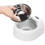 BENTOPAL Dog Water Bowl Dispenser, Slobber Stopper Water Bowl with No Spill, Auto-Refill Water Fountain for Pet, Dogs, Cats Indoor and Outdoor Garden, No Filter Required (Stainless Dog Bowl)