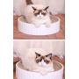 ZWHY Cat Scratcher Lounge Cardboard Cat Scratcher for Indoor Cats Round Cat Scratching House for Medium and Small Cats