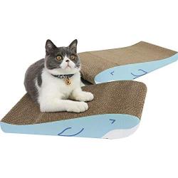 MSBC Cat Scratcher Cardboard, Kitty Cat Scratching Pad Recycle Corrugate Scratcher Cat Scratch Bed Long Lasting Reversable