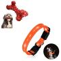 ANTECESSOR Orange Led Dog Collars Rechargeable,100% Waterproof Adjustable USB Rechargeable, Puppy Dog Toys for Teeth Cleaning, Dog Rope Toys for Aggressive Chewers for Medium/Large Dogs