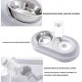 Yangmani New Automatic Feeder Drinking Fountains Dual Port Drinking Bowls Bowls Stainless Steel Pet Supplies Feeding Stations