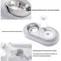 Yangmani New Automatic Feeder Drinking Fountains Dual Port Drinking Bowls Bowls Stainless Steel Pet Supplies Feeding Stations Yangmani New Automatic Feeder Drinking Fountains Dual Port Drinking Bowls Bowls Stainless Steel Pet Supplies Feeding Stations
