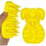 KIRTI Groom Brush,Massag Brush for Dogs, Cats, Small Animals and Pets with Short Hair Grooming Bathing Massaging and Deshedding Silicone Brush,Soft Rubber Bristles