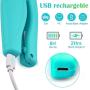 Dog Nail Clippers for Dogs Cats, Pet Nail Trimmer with LED Light to Avoid Over-Cutting Nails, Safe Professional Grooming Tools with USB Rechargeable, Built-in Nail File, Lock Switch