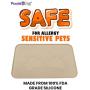 iPrimio Extra Large Pet Feeding Bowl Mat with Logo - FDA Silicone - Hygienic and Safe for Allergic Dogs and Cats - Prevent Pet Water Food Spills - Spill Edge Protect Floor - Non Slip