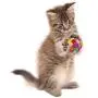LUNM 5/6/7cm Pet Cat Plush Ball Toy Kitten Colorful Funny Interactive Chewing Toy for Pet Supplies Bouncy Balls(6cm)