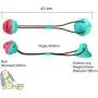 ROWAI Dog Chew Toys for Aggressive Chewers, Suction Cup Dog Chewing Toy, Dog Rope Ball Toys with Suction Cup for Small Large Dogs, Puppy Dog Teeth Cleaning Interactive Pet Tug Toy for Boredom