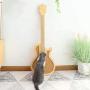 Cat Scratching Post: Guitar Scratch Pad and Room Decor Gifts with Suction Cup to Use on Floors and walls; Scratcher Lounge With Superior Natural Sisal for Large Adult Indoor House Cats & Kittens