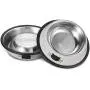 Comsmart Stainless Steel Pet Cat Bowl Kitten Puppy Dish Bowl with Cute Cats Painted Non-Skid for Small Dogs Cats Animals (2 Pack) Comsmart Stainless Steel Pet Cat Bowl Kitten Puppy Dish Bowl with Cute Cats Painted Non-Skid for Small Dogs Cats Animals (2 Pack)