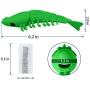 Warmoor Cat Catnip Toys, Cat Toothbrush, Pet Interactive Chewing Toy, Dental Care Toothbrush for Kitty Kitten Teeth Cleaning, Leaky Food Device, Crayfish Shape Pet Toy Natural Silicone