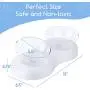 Raised Pet Feeding Bowls for Cats and Small Dogs - Food Grade Material 20° Tilted Elevated Dog Cat Food and Water Bowls Stand Feeder Dish with Anti Slip Feet Raised Pet Feeding Bowls for Cats and Small Dogs - Food Grade Material 20° Tilted Elevated Dog Cat Food and Water Bowls Stand Feeder Dish with Anti Slip Feet
