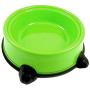 Pet Food Bowl Non Skid Feeding Dish Dog Cat Water Food Feeding Plastic Plate 9''