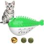 Catnip Toys for Cats,Interactive Cat Toothbrush Chew Treat Toy for Kitty ,Teeth Cleaning Dental Care,Fish Shape Pet Toy