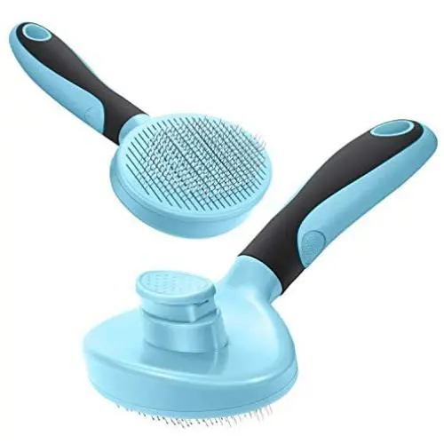 DTTO Dogs Brush & Cats Brush, Self Cleaning Pet Slicker Brush Professional Pet Grooming Brush for Small, Medium & Large Dogs and Cats, with Short to Long Hair,Blue DTTO Dogs Brush & Cats Brush, Self Cleaning Pet Slicker Brush Professional Pet Grooming Brush for Small, Medium & Large Dogs and Cats, with Short to Long Hair,Blue