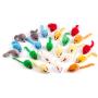 Chiwava 4.1 Furry Cat Toy Mice Rattle Small Mouse Kitten Interactive Play Assorted Color