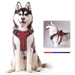 voopet Dog Harness, No Pull Pet Vest Harness with Handle Easy Control on Training, Walking, Hiking - Reflective Adjustable Outdoor Pet Halters for Small Medium Large Dogs All Weather