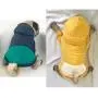 meioro Dog Clothes Hoodies Pet Cat Warm Soft Cotton Zipper Sweater Coat French Bulldog Pug (XS, Yellow)