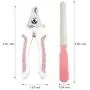 EnYL Dog Nail Clippers Trimmer Set with Safety Guard to Avoid Over-Cutting,Professional Grooming Tools for Dog Cat Rabbit