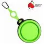 Visky Pet Travel Cup/Bowl Small Animal TPE Bowls Dog Cat Rabbit Collapsible & Portable Bowl With Carabiner-Green Visky Pet Travel Cup/Bowl Small Animal TPE Bowls Dog Cat Rabbit Collapsible & Portable Bowl With Carabiner-Green