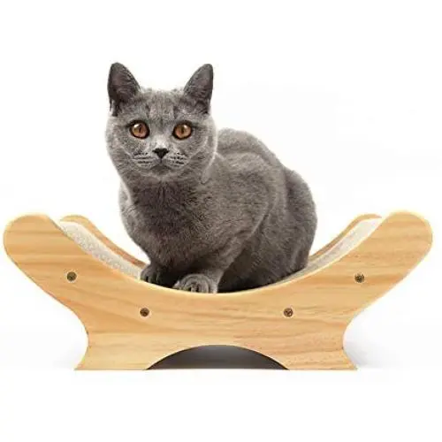LOVEPET Corrugated Paper Cat Scratch Board, Solid Wood Cat Toy, Grinding Device,Cat Sofa, Cat Nest, Cat Furniture,40X27X14.5cm LOVEPET Corrugated Paper Cat Scratch Board, Solid Wood Cat Toy, Grinding Device,Cat Sofa, Cat Nest, Cat Furniture,40X27X14.5cm