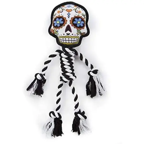 goDog Sugar Skulls Plush Dog Toys with Chew Guard Technology goDog Sugar Skulls Plush Dog Toys with Chew Guard Technology