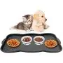 Falflor Pet Food Bowl Tray Multi-Purpose Pet Feeding Mat Non Slip Boot Mat and Tray Floor Protection Indoor Outdoor Multi-Purpose Boot Trays