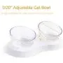 Laifug Elevated Double Cat Dog Food Water Bowls,Tilted Pet Raised Bowls with Stand for Cats and Small Dogs,Food Grade Material Nonslip Cat Dishes Laifug Elevated Double Cat Dog Food Water Bowls,Tilted Pet Raised Bowls with Stand for Cats and Small Dogs,Food Grade Material Nonslip Cat Dishes