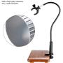 Zyyini Pet Hair Dryer Holder, 360 Degrees Rotatable Hands-Free Hair Dryer Stand, Aluminum Alloy Table Hair Dryer Clip Holder with Clamp Mount for Dogs and Cats