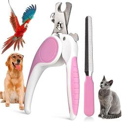 ganeric Cat and Dog Nail Clipper,for Large and Small Animals Professional Trimming Tools-with Safety Guard to Avoid Over Cutting, Free Nail File, Razor Sharp Blade