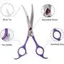 TooSharp Dog Grooming Curved Scissor - 7 Inch Professional Sharp Trimming Shears Designed for Right/Left handers for Long Short Hair of Cat Pet