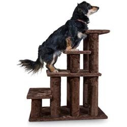 Furhaven Pet - Steady Paws Furniture Assist Multi-Step Dog Stairs for High Beds & Couch for Dogs & Cats - Multiple Heights & Colors