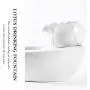 KNDJSPR Lotus Cat Waterer, Automatic Ceramic Drinking Fountain, Soften Water Prevent Dry Burning, 6 Replaceable Filters, for Bedroom Balcony Living Room KNDJSPR Lotus Cat Waterer, Automatic Ceramic Drinking Fountain, Soften Water Prevent Dry Burning, 6 Replaceable Filters, for Bedroom Balcony Living Room