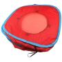 emours Flexible Pop Out Cat Kitty Play Cube Expandable Play Tunnel Cat Toys,with 4 Balls, Red