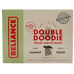 Reliance Products 2683-03 Double Doodie Toilet Waste Bags (6-Pack), Brown